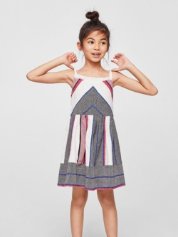 Stripe textured dress