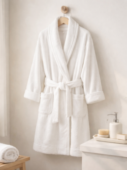 Dnaked Women's Premium Cotton Bath Robe