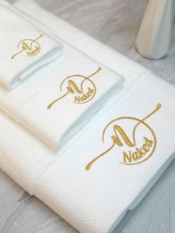 Dnaked Premium Cotton Towel Bundle – White
